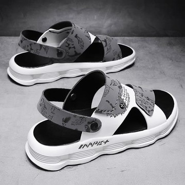 厚底夏季青少年休閑沙灘兩用涼鞋