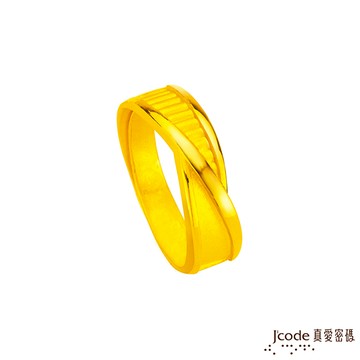 J’code真愛密碼 牽手到老黃金戒指-大