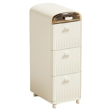 233儲物櫃 四層  奶白色  1個  27 x 39.7 x 79cm