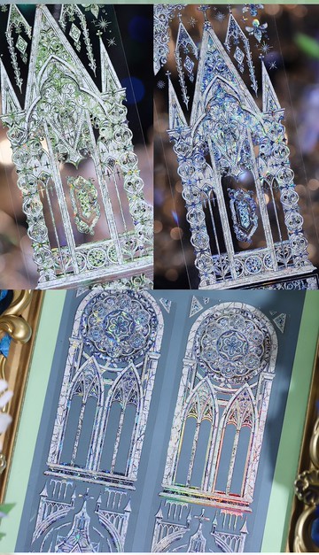 黎明的嘆息 PET 紙膠帶 貝殼光 10米卷