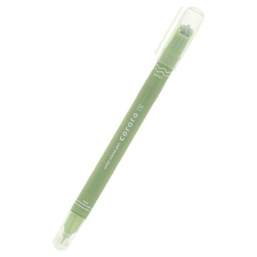 sun-star cororo 3 波浪簽字雙頭兩用筆  1個  青綠色