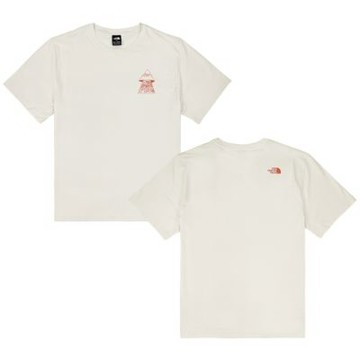The North Face 北臉 短袖上衣 男 女 中性 純棉 米 NF0A8GVRQLI
