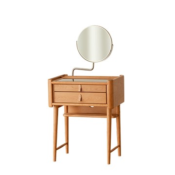 hoi!小半家具月影化妝台附LED鏡(櫻桃木)