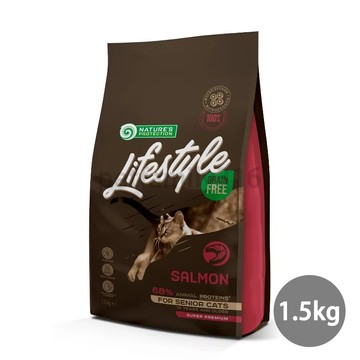 自然本色-lifestyle無穀-高齡貓鮭魚配方1.5kg(10911047