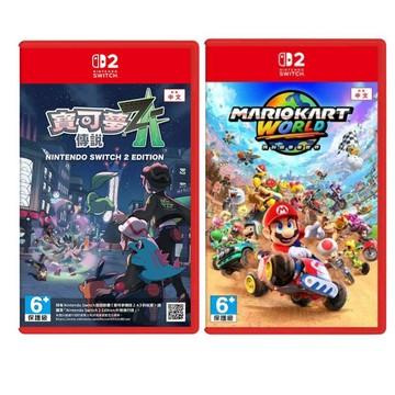 Nintendo NS2 Switch 2《瑪利歐賽車 世界》+《寶可夢傳說 Z-A》 中文版
