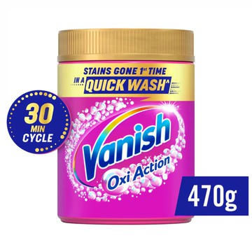 Vanish 碧蓮】黃金版 萬用去漬霸 彩色衣物 470g(衣物去漬/去漬粉/殺菌/去汙劑/去汙靈)