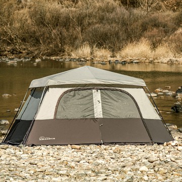 IDOOGEN 阿瑪迪斯 一鍵式帳篷客廳帳  4-6人  淺灰色