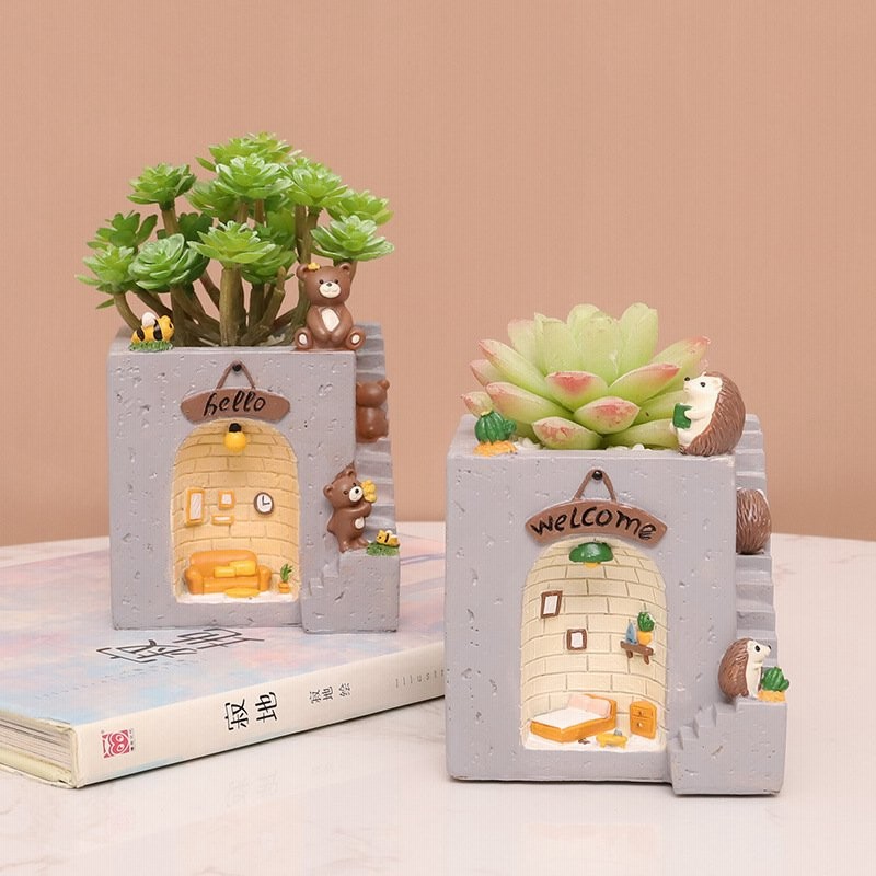 植木鉢 多肉植物鉢 プランター おしゃれな植木鉢 鉢 かわいい インテリア クマ カートゥーン 動物 花瓶 小さい 部屋 オフィス 室内 飾り 寄せ植え 通販 Lineポイント最大0 5 Get Lineショッピング
