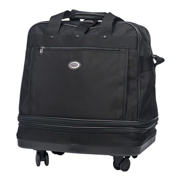 YESON 永生牌三層輪袋 大容量旅行袋 台灣製造  黑色  1個  52 x 34 x 84cm