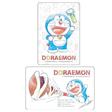 【悠遊卡 EasyCard】哆啦A夢插畫風SuperCard悠遊卡-縮小燈/銅鑼燒放大術
