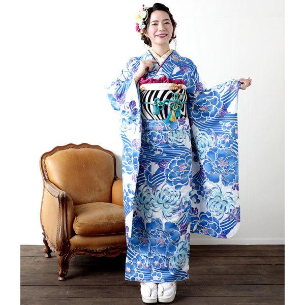 振袖・帯・襦袢 3点セット 和遊日 絵羽柄 成人式 新品（株）安田 