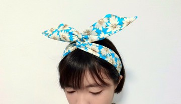 小白花髮帶  鋁線 headband hairband *SK*