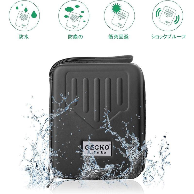 GECKO カリンバ 17 keys Kalimba 親指ピアノとEVA高性能保護ケース、ハンマー、スタディガイド。