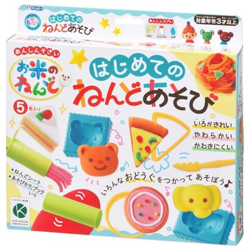 日本銀鳥 5色天然無毒米黏土(義大利麵組/35g)