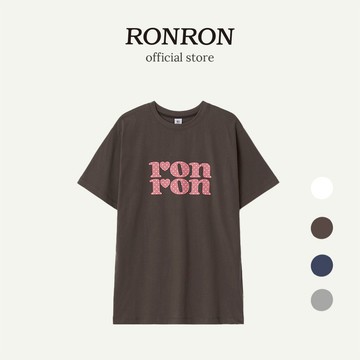 [RONRON] Dot Logo Basic Fit T Shirt / 4色任選 韓國官方直送