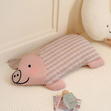 ✨新品推薦✨記憶棉枕頭 慢回彈枕 助眠枕 頸椎枕 全棉水洗棉枕頭小豬蕎麥兒童枕護頸睡眠可愛幼兒園枕頭枕芯成人枕