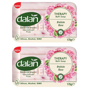 dalan 達欖 玫瑰甜杏仁牛奶植萃療浴皂 175g 土耳其原裝進口  2個