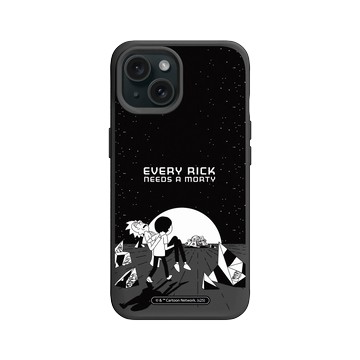 iPhone 15 SolidX 黑 - 瑞克和莫蒂 Rick and Morty - Every Rick Needs a Morty