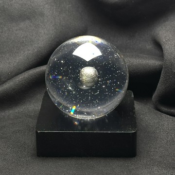 天鐵 天鐵星光球 附黑色木質底座 禮物首選 禮盒包裝 桌上型擺件 阿勒泰天鐵 S26BE05-22