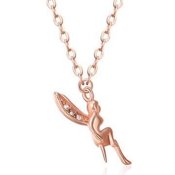 現貨+預購 925純銀項鍊 吊墜-守護天使母親節生日情人節禮物女配件73v110【獨家進口】【米蘭精品】