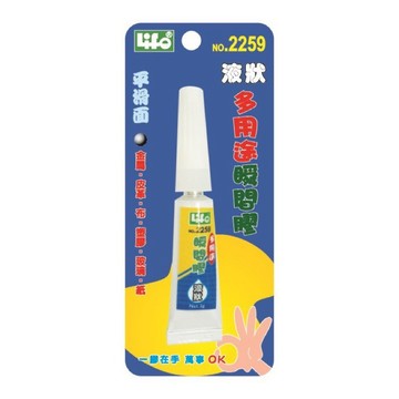 Life 徠福 瞬間膠 多用途 液狀 快乾 3g N0.2259【星星文具】