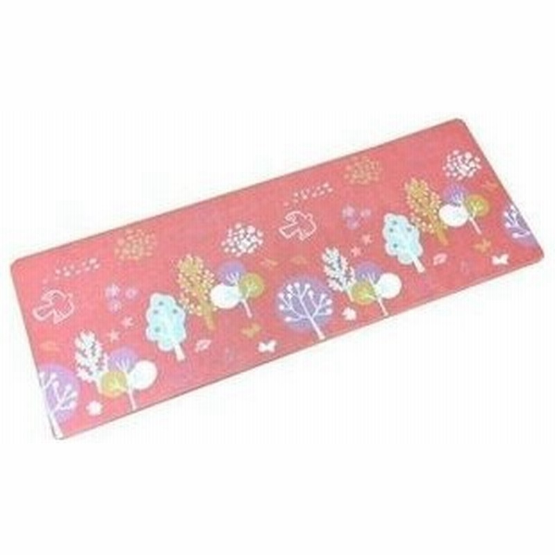 さっと拭けるキッチンマット Pvcキッチンマット カリン ピンク 45 75ｃｍ イケヒコ 通販 Lineポイント最大0 5 Get Lineショッピング
