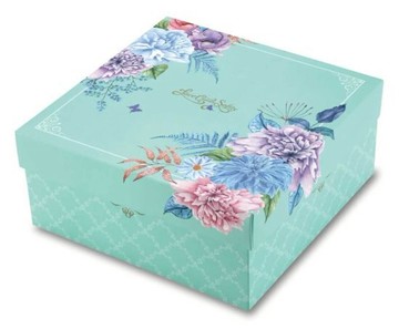 【基本量】６號高盒.愛在春天./100個+九宮格塑膠襯