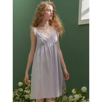 塵熙原創設計吊帶睡裙女夏季薄款性感小清新可愛帶胸墊休閑家居服