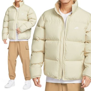 Nike As M Nk Tf Club Puffer Jacket 男款 淺卡其色 羽絨 外套 IB2976-229