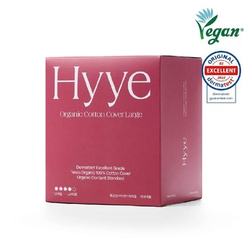 Hyye Cotton Cover Sanitary Pads #Large 12P