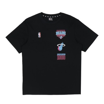 NBA 落肩 多隊徽 小標 短袖上衣 熱火隊 3525100720