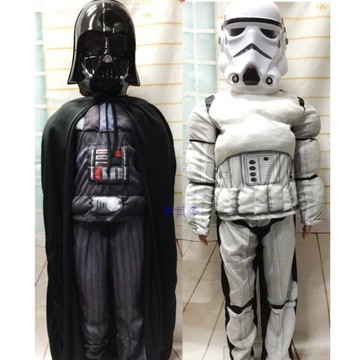 派對達人 萬聖節服飾,星際大戰服裝.萬聖節裝扮,兒童變裝服-黑武士服裝/白兵服裝(2款可選)