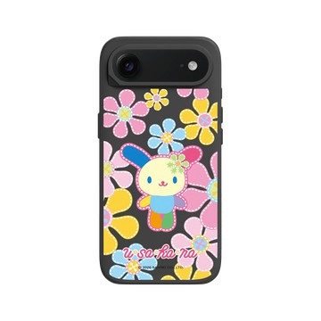iPhone Air SolidX 黑 - 三麗鷗-花小兔 Usahana - 刺繡花朵
