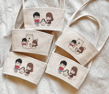 Aida&Kiki 帆布杯套