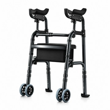 助行器/步行推車 舒室家 全新升級臂托助行器 助步器 洗澡凳 坐便器 附坐板 免彎腰 一鍵折疊 高度可調 雙排輪設計