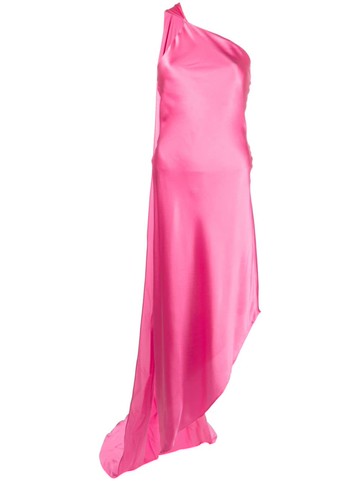 Cult Gaia - Trysta one-shoulder asymmetric dress - women - Elastane/Silk - L - Pink