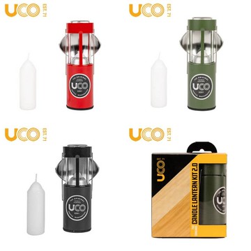 ｜享趣戶外｜美國《UCO》ORIGINAL CANDLE LANTERN KIT  原版蠟燭營燈(內附蠟燭2支)油漆款
