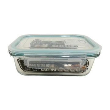 長方形玻璃保鮮盒(680ml) [大買家]