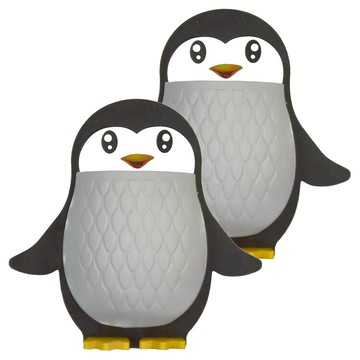 企鵝掛壁置物架 93g  企鵝黑  2個