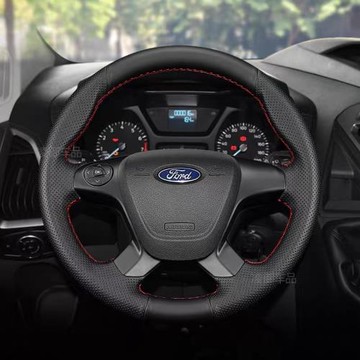 福特新世代全順真皮手縫方向盤套適用09-21/17-19款全順汽車把套