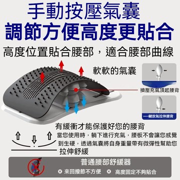 隔日到貨 腰椎舒緩器 氣囊頂腰板 腰部脊椎矯正腰部支撐開背神器瑜伽鍛鍊 顶腰器 頂腰板 腰椎拉伸器 長輩禮物 腰部伸展器