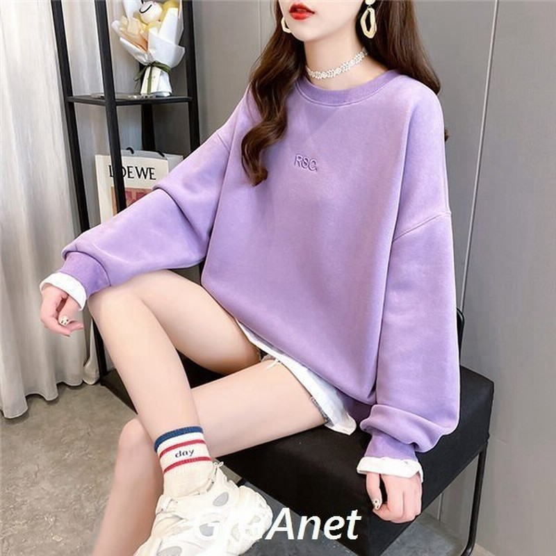 トレーナー レディース 無地トレーナー 秋物 レイヤードトレーナー 春秋トレーナー スポーツ 着痩せ 春秋 通販 Lineポイント最大get Lineショッピング