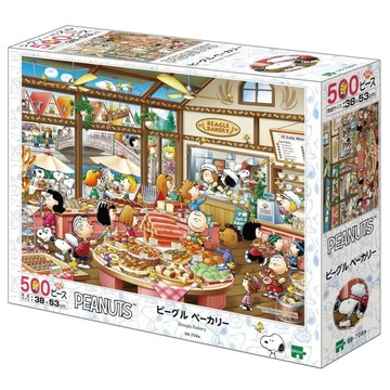 PEANUTS 史努比拼圖 500片 附說明書 53 x 38cm 6歲以上  麵包房 多色  1盒