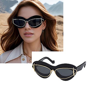 LOEWE 太陽眼鏡(黑色)LW40119I