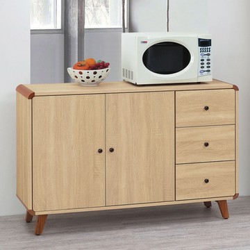 MUNA家居  柏克4尺餐櫃/碗盤櫃(571)  121X40X80cm