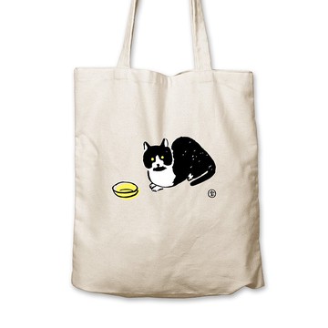 喵姆要飯 - 原麻帆布袋