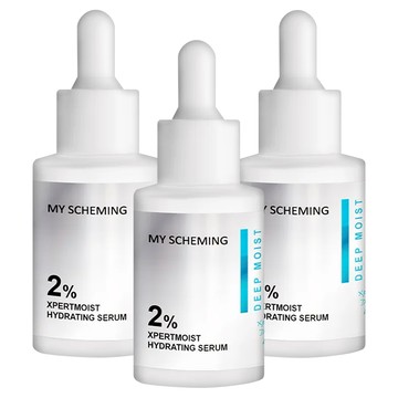MY SCHEMING 我的心機 2%冰河醣蛋白晶透水潤精華  30ml  3瓶