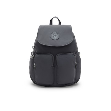 『猴子包』月光灰掀蓋多袋收納後背包-CITY POCKET S