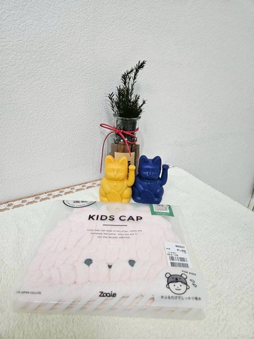 幸福買取??KIDS CAP 兒童 吸水帽 吸水毛巾 動物 吸水 擦頭巾 帽 carari Zooie 吸水巾-粉紅兔子
