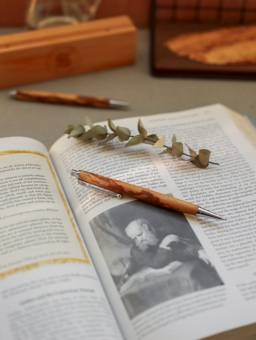 印加聖木 高顏值爆棚按壓式自動鉛筆 0.5筆芯 木盒